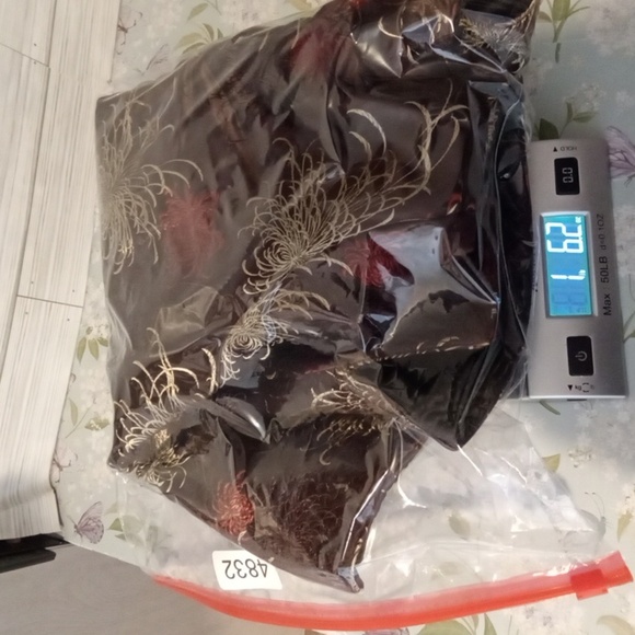 Peony Reversible Asian Floral Womens Top Jacket Silk Womens Small - Picture 11 of 11